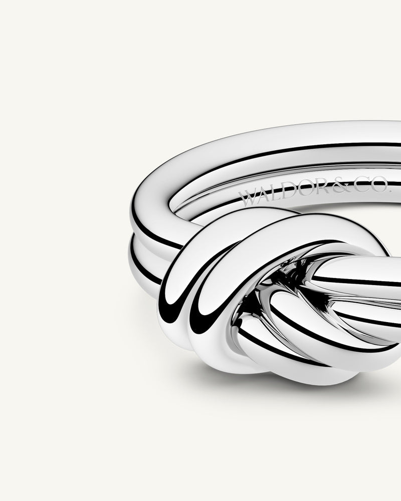 Staging reference — Dual Knot Ring silver detail