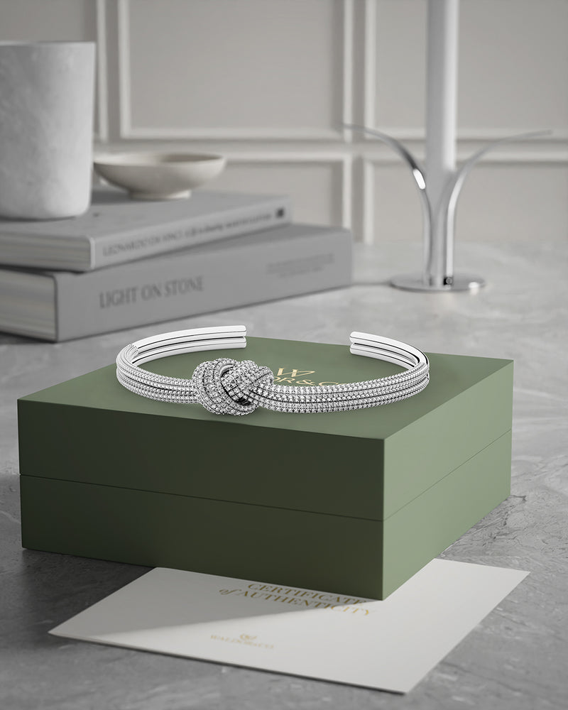Staging reference — pavé bangle presentation